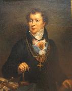 Antoni Brodowski Portrait of Ludwik Osinski. oil painting on canvas